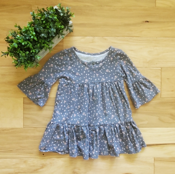 The Children's Place Grey Floral Dress